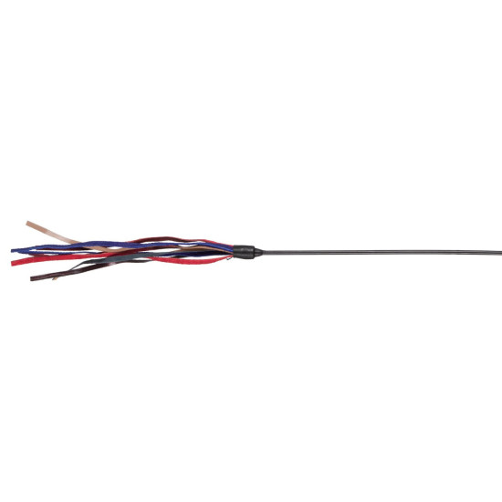 Trixie – jucărie pentru pisici, undiță cu curele din piele, 65 cm